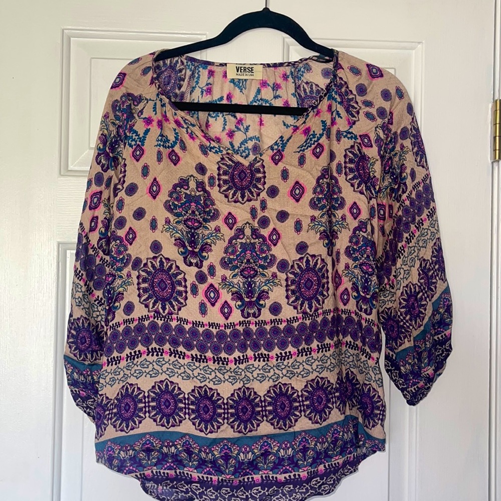 Long sleeve blouse
